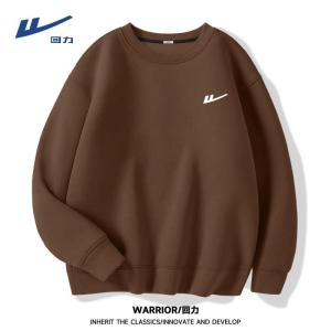 Warrior Men round Neck Sweatshirt 2023 New Trendy All-Match Spring & Fall Thin Plus Size Teenagers Hooded Outwear Fashion