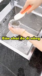 Bàn Chải Cọ Giày Tay Cầm Dài Tiện Lợi – Lông Mềm Chà Sạch Bàn chải đa năng Xinh Home