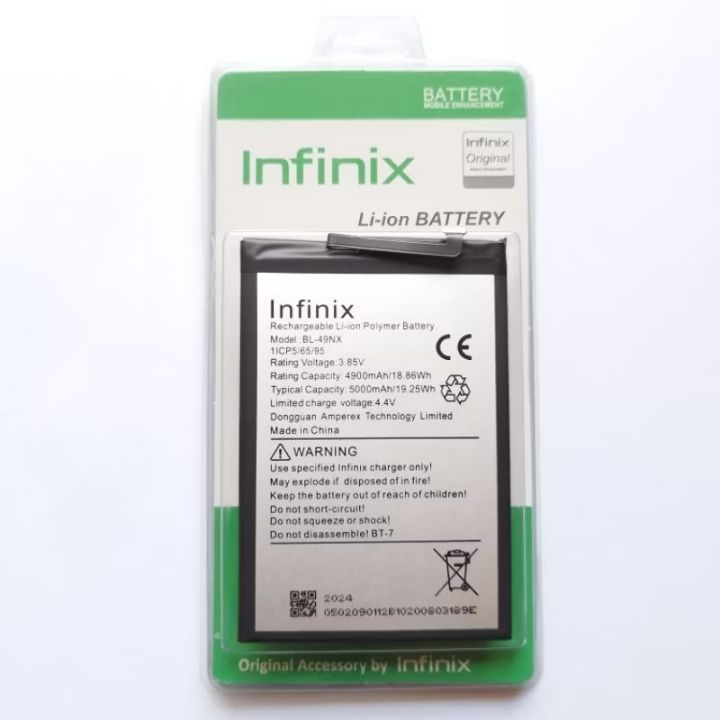 Baterai Batre Battery HP INFINIX HOT 40i X6528B ORIGINAL Model