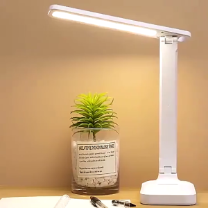 AIMO Desk lamp Chargeable Lamp 3 Color Stepless Dimmable table Desk Touch Foldable Table Lamp Bedside Reading Eye Protection Night Light USB Chargeable