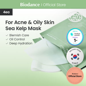 [Biodance Official] Refreshing Sea Kelp Real Deep Mask (4ea) | Seaweed Soothing Overnight Mask