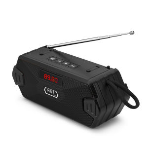 ลําโพงไร้สายแบบพกพาบลูทูธพร้อมวิทยุ FM รองรับ TF Card USB TF Card MP3 เล่นเพลงลําโพงซับวูฟเฟอร์ขนาดเล็ก FM Receiver