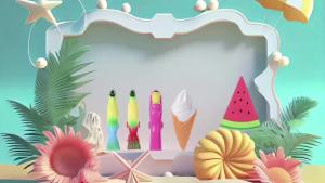 CHENGU 10 Pcs Beach Towel Clips Towel Clips Chair Holders for Beach Chairs Jumbo Size Plastic Clothes Pins Flamingo Parrot Pineapple Watermelon Seashell Ice Cream Beer Mug(Novelty Style)