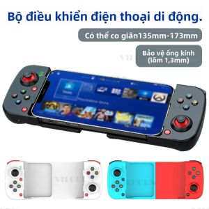 Tay Cầm Chơi Game Bluetooth Không Dây D3 Bộ Điều Khiển Chơi Game Có Thể Kéo Dài Cho Điện Thoại Di Động Android iOS PC - Điều Khiển Trò Chơi Bằng Cần Điều Khiển Với Type-C
