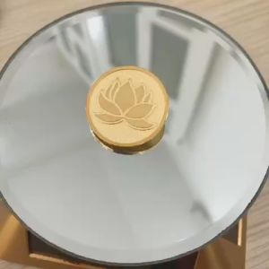 Huy hiệu cài áo hình Hoa Sen (Bông Sen)  đồng mạ vàng 24K - Q.1 Tp.HCM