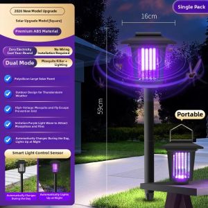 BOOMING LIGHTING | Solar Waterproof Mosquito Repelling Insect UV Outdoor Lamp