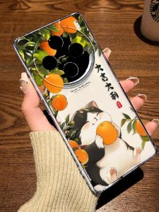 เคสโทรศัพท์น่ารัก ลายแมว ใส ทนทาน สำหรับ Vivo X300/X200 Mini/X80 Pro/X70/X60/X50 รุ่นใหม่ ป้องกันรอยขีดข่วน ทนทานต่อการตกหล่น