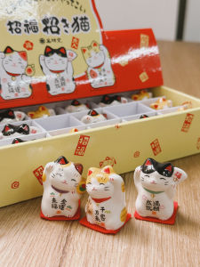 In Stock Japan Import Yaoshi Kiln Lucky Cat Cute Ceramic Cat Blessing Lucky Japanese Desktop Decoration Ornaments