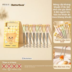 MODERN SWEETHOME | Đũa Hợp Kim Trẻ Em Dễ Thương Kháng Khuẩn Chống Nấm Mốc