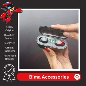 Headset Bluetooth TWS F9 Sport Wireless Earbuds 5.0 & Powerbank Function