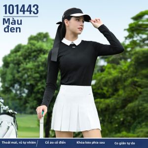 PGM | Bộ Áo Polo Tay Dài và Váy Xếp Ly Nữ Golf Mùa Thu
