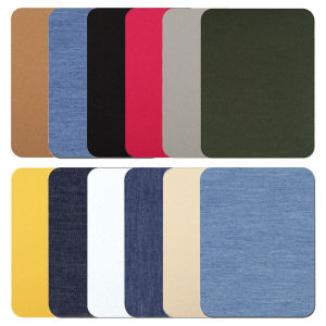 4.9 X 3.7 Inch Iron on Fabric Patch No Sew Denim Patch Adhesive Colorful Jacket Jean Clothes Pants Denim Patch DIY for Repairing