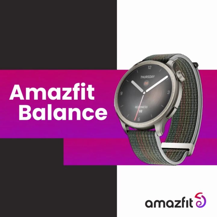 Amazfit Balance 46mm Smart Watch มี AI Fitness Coach ตรวจจับการนอนและสุขภาพ 24 ชม. Dual-Band GPS, Bluetooth Call