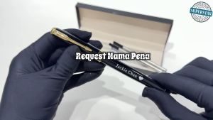 Request Nama Kustom Pena Logam 2 Isi Ulang (Hitam) Kustom