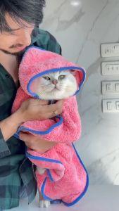 พอว์พอว์ ผ้าเช็ดตัวไมโครไฟเบอร์สัตว์เลี้ยง PAWxPAW Pet Towel ขนาด 50x90 cm