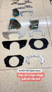 Chụp nhôm gắn đuôi bi cầu Led ex150  155  winx ab  Sh