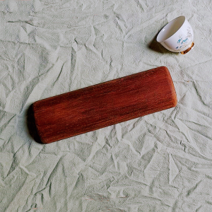 Natural Wood Headrest Cylindrical Solid Wood Stretch Cervical Spine Adult Single Hard Pillow Physiotherapy Health Care Neck Protection Cervical Spine Pillow