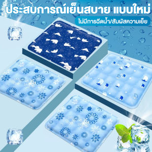 CHT ถุงน้ำแข็ง เบาะรองนั่ง เบาะรองนั่งเจลเย็น 45x45 ซม แผ่นน้ำแข็ง เบาะเย็น เบาะรองนั่ง สำหรับคนและสัตว์เลี้ยง เย็นทันที ไม่ต้องแช่น้ำ ฤดูร้อนที่เย็นสบาย