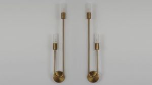 OSABO | Modern Led Wall Light Gold Nordic Long Strip Wall Lamps for Living Room Bedroom Bathroom Hall Corridor Background Indoor Decor