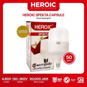 Lampu LED Bohlam Heroic Spekta Capsule 50 Watt Lampu Hemat Energi SNI