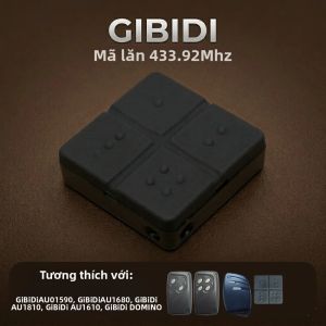 GIBIDI Garage Door Remote Control Keychain 433 MHz Rolling Code Gate Opener 4 Nút Tương Thích Với AU1600 AU1610 AU1680 AU1810