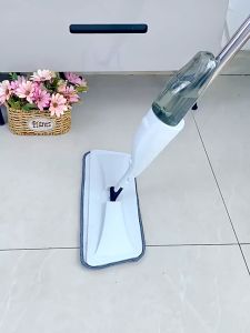 ม็อบถูพื้นแบบสเปรย์ ฉีดน้ำในตัว ไม้ม็อบ ไม้ถูพื้น Water spray Mop ไม้ถูพื้นแบน หมุนได้ 360องศา ไม้ถูแบบรีดน้ำ B12