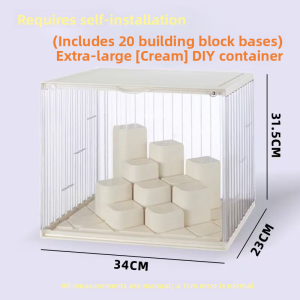 Transparent Display Case Labubu Doll Showcase Storage Organizer Plushie Rack Bubble Mat Blind Box Toy Storage Solution