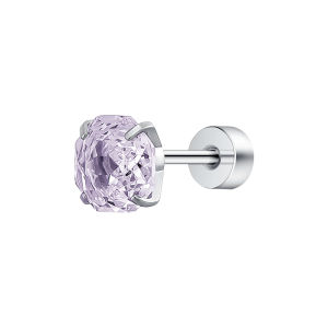 ZHENGZHAO | Pink Rose Cut Titanium Steel Zircon Women Earring Healing