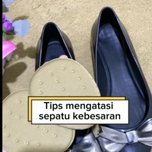 1 pasang bantalan telapak kaki depan 4D bahan spons / pad insole high heels /  hak tinggi
