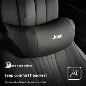 MENGDAO | Neck Support & Lumbar Cushion for Jeep Compass Renegade Grand Cherokee Wrangler