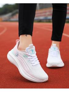 Genydonra Womens Sports Casual Shoes Breathable Mesh Lightweight Shock Absorption Soft Bottom Running Traveling Sneakers