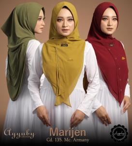 HIJAB KHIMAR MARIJEN BAHAN CERUTY BABYDOLL BY AYYUBY