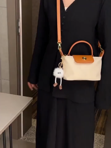 SEA YADOU Longxiang กระเป๋ามินิกระเป๋าเกี๊ยวกระเป๋าถือไนลอนกระเป๋ามินิกระเป๋าสะพายข้างกระเป๋ามือถือสะพายไหล่เดียวแมทช์ลุคง่าย