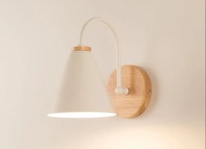 Nordic LED Wall Lamp Wood Creative Lighting Fixture Guest Room Balcony Staircase Sconce Bedroom Bedside Decor Light Chandelier