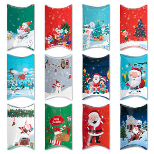 Hộp Quà Kẹo Giáng Sinh 12/24 Chiếc Ông Già Noel Người Tuyết Bao Bì Bánh Quy Giấy Bìa Cứng Ngày Lễ Ủng Hộ Cho Gia Đình Navidad Năm Mới