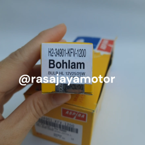 KFV-1200 BOHLAM DOP LAMPU DEPAN ASPIRA ASTRA OTOPARTS 12V/ 25WATT BEAT SCOOPY VARIO SUPRA JUPITER