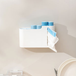 Creatively Designed Wall Mounted Drawer Trash Bag Storage Box