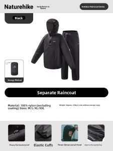 NatureHike | Outdoor Hiking Climbing Fishing Rainproof Mens Rain Suit