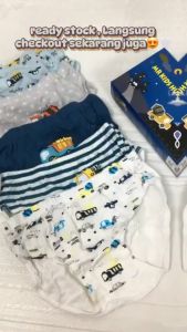 EFW317 Celana Dalam Anak Laki Laki Katun Murni Model Segitiga 1 Kotak Isi 5