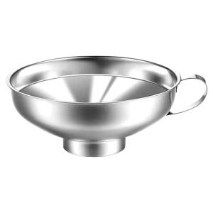Wide-Mouth 304 Stainless Steel Kitchen Funnel Salad Dressing Sausage Jelly Pouring Tool Home Use Large Diameter