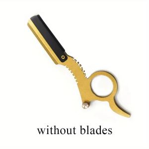 Foldable Barber Razor Haircut Beard Eyebrow Portable Shaving Tool Depilation Razor Hairdresser Trimming Blades Replaceable