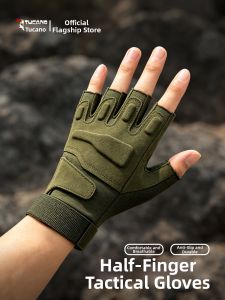 TUCANO | Shock Absorbing Slip Resistant Protective Touch Screen Outdoor Gloves Half Finger