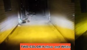 60W Motorcycle Fog Light 6000LM Amber White LED Headlight Bulit-in Relays Offroad Work Lights Spotlight LED Driving Light with Switch