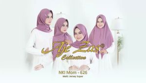 BISA COD Hijab Instan Kepala Pet Busa Kode NKI-MOM Bahan Jersi Korea Premium By Ory AjeZas Collect