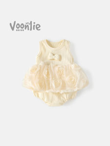 VOONLIE | Đầm Bодysuit Mỏng Cho Bé Gái Mùa Hè