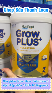(HSD T4-2027) Sữa Bột Nutifood Sweden GrowPLUS+ Colostrum Lactoferrin 1+ 800g.