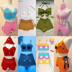 ชุดเที่ยวทะเล ชุดเดินชายหาด ชุดเที่ยวคาเฟ่ ชุดเข้าเซ็ท ชุดเซ็ทไหมพรม บิกินี่ ชุดว่ายน้ำ สวยเหมือนงานป้าย ไม่มีพร้อมส่ง