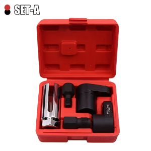 ชุดประแจบล็อกเซ็นเซอร์ออกซิเจน 5 ชิ้น ไดรฟ์ 3/8" และ 1/2" บล็อกเมตริก 7/8" สำหรับการถอดและติดตั้งบล็อกเซ็นเซอร์สุญญากาศแบบออฟเซ็ต เครื่องมือซ่อมเกลียว M12 และ M18