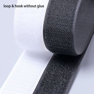 1Meters Sewing Touch Fastener Non-Adhesive Hook and Loop Fastener Tape Magic Nylon Fabric Strap for Sew-on Accessories DIY Craft