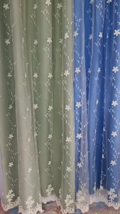 ผ้าม่านตาไก่ 2 ชั้น ม่านโปร่งลายลูกไม้ ม่านหน้าต่าง ประตู ทึบแสง กันยูวี แต่งได้กับทุกห้อง มี 5 สี พร้อมส่ง